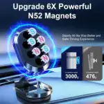 New Alloy Folding Magnetic Car Phone Holder - Image 15