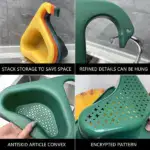 Kitchen Sink Drain Basket Swan Drain Rack - Image 8