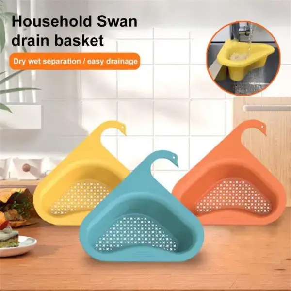 Safe material drain basket