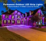 Permanent Outdoor LED Strip Lights
