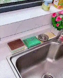 Sink Storage Rack in Use