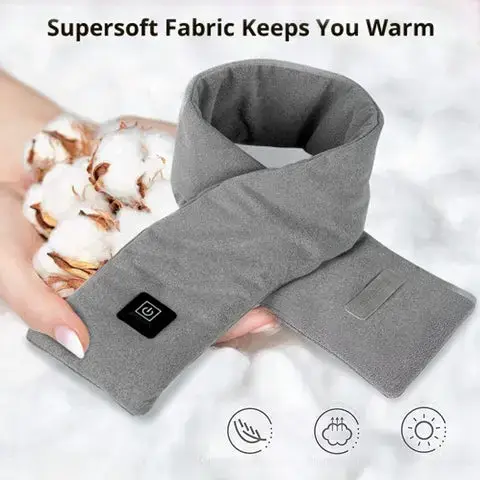 Safe and comfortable heating scarf