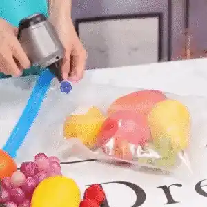 GIF showing vacuum sealing