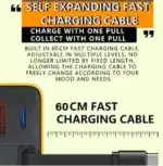 3 in 1 Charger Retractable 80W MAX Fast