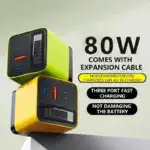 3 in 1 Charger Retractable 80W MAX Fast